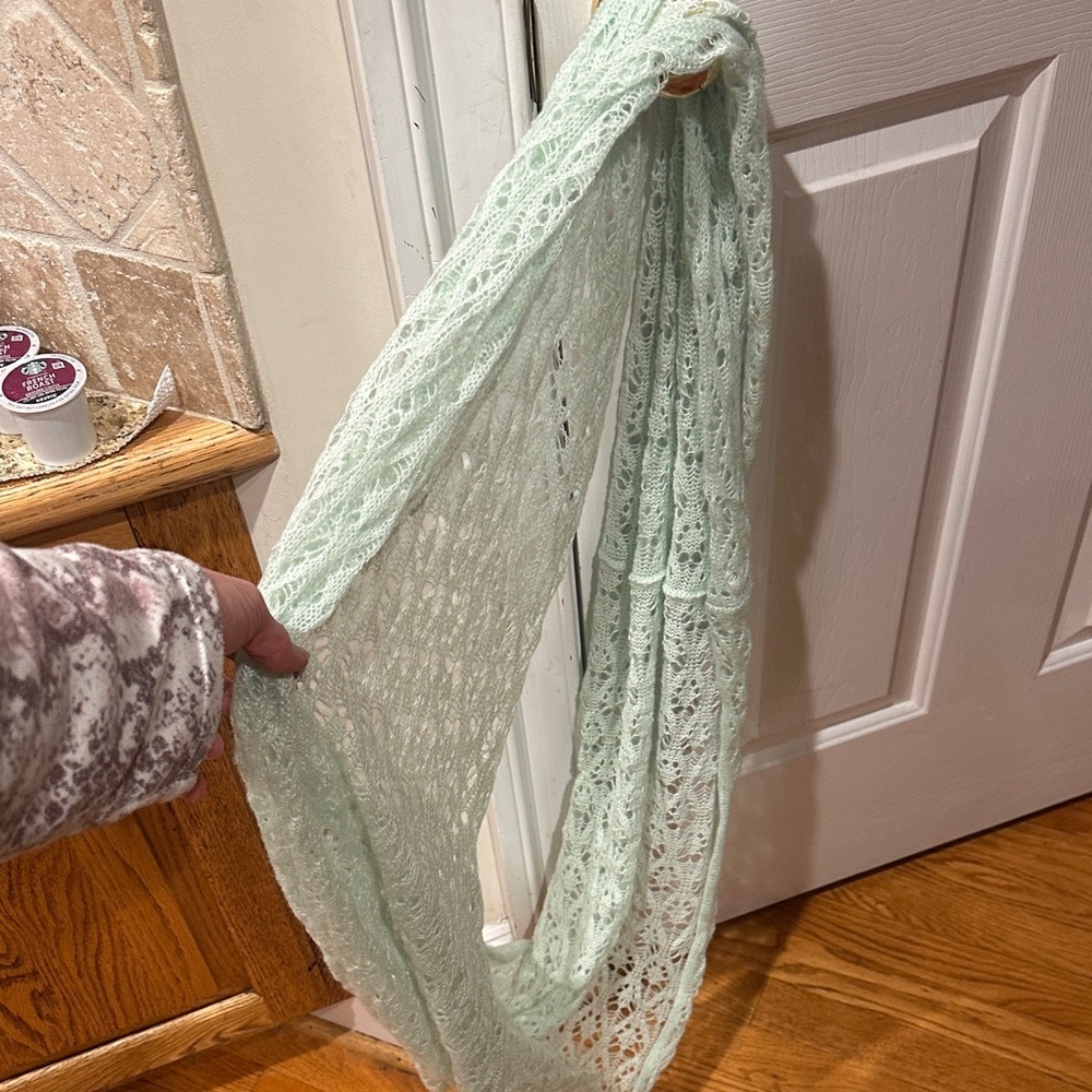 Elegant Lace Knit Shawl